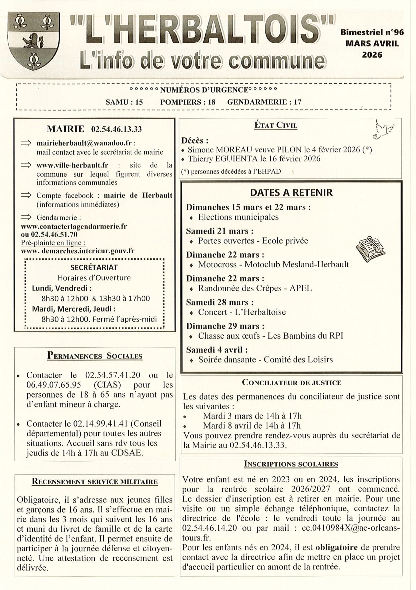 L'Herbaltois MARS AVRIL 2026