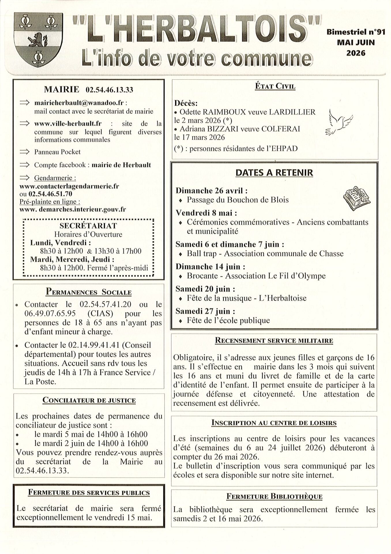 L'Herbaltois MAI JUIN 2026